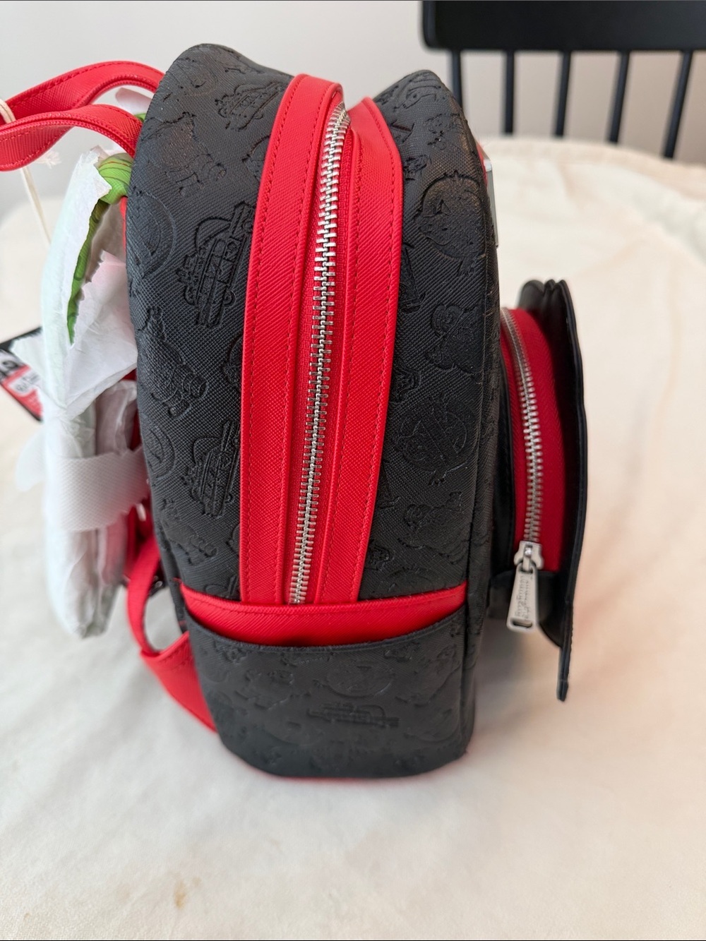 NWT! Loungefly Black and Red Ghostbusters OG Mini Backpack - Picture 5 of 6